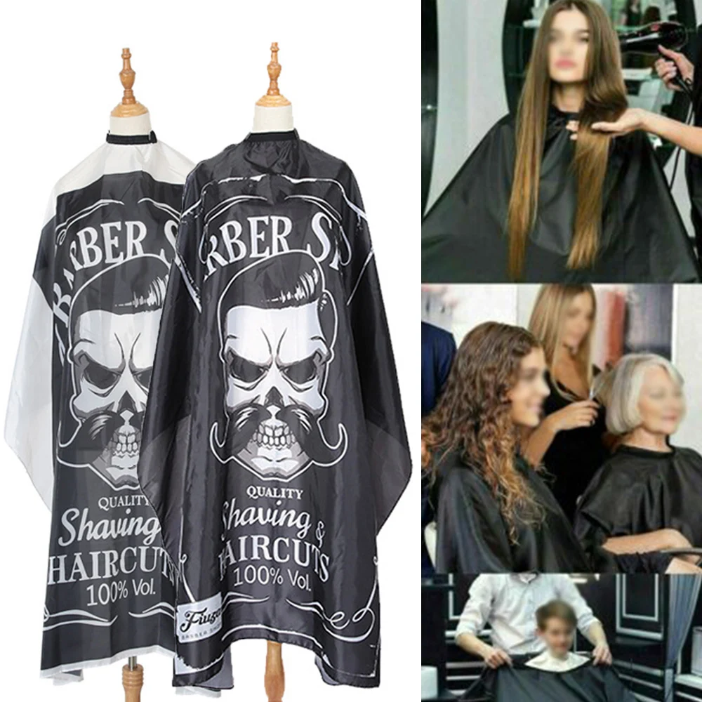 Hairdressing Cape Barber Hairdressing Cape Retro Hair Cutting Cape Black White Coat To Cut Hair Styling Tool Waterproof Apron for Man Haircut