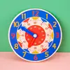 Kids Montessori Wooden Clock Toys Time Learning Teaching Aids Educational Toys For Children Primary School Clever Board Toy 2