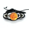 Seven Stars Bracelet for Men Dragon Ball Poster Japan Anime Punk Fashion Glass Button Leather Bracelets Wristband Fans Gift 3
