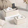 Decorative tissue box，high appearance level light luxury leather tissue box used in hotels, living rooms, office, princess room 1