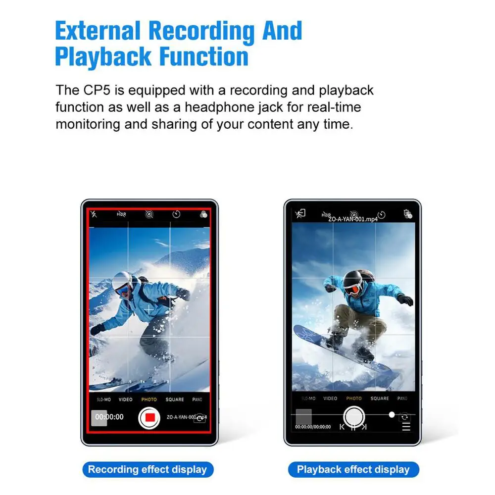 SHIMBOL-FHDタッチスクリーンリアカメラ、自撮りモニター