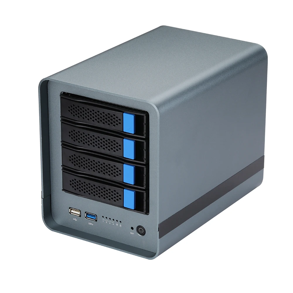 4 Bay Nas Completamente Personalizzabile/Router Avanzato/Mini Server/Pc Desktop Cpu I5-10210U I7-10710U 2X Nvme Ssd 4X Hdd 4X Lan