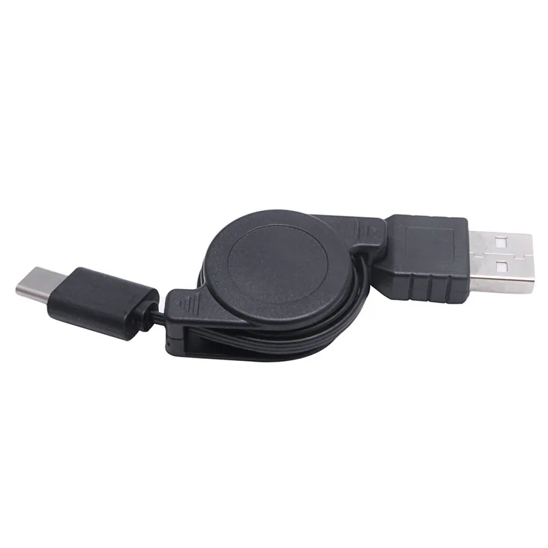 

USB Type C Retractable Cable Sync & Cord For Computer Cellphone