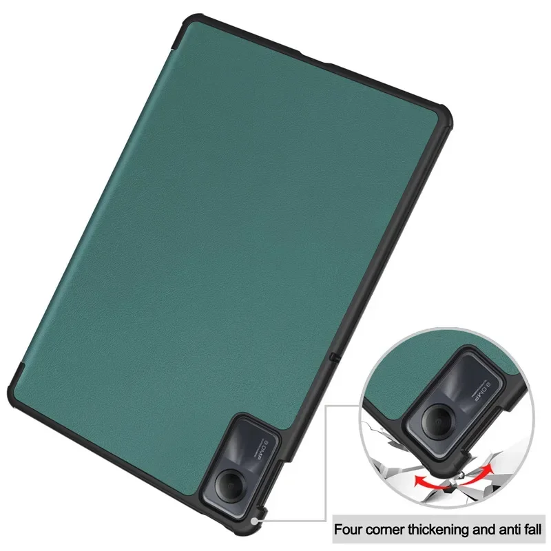 Couro Tri-folding Stand Tablet Case Capa Shell Magnético para Xiaomi Redmi Pad se 11 2023 pu - Imagem 2
