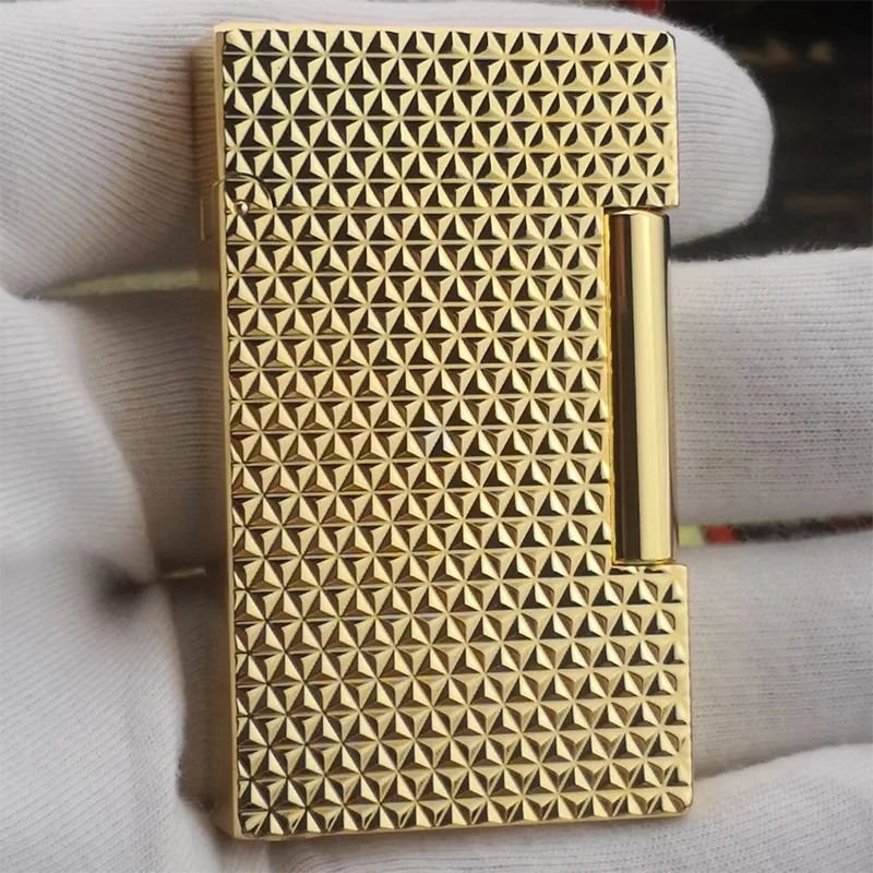 

New Retro Lighter Bright Sound Brass Shell Windproof Lighter Cigarette Men Gift