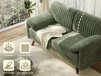 64.5" Loveseat Sofa, Chenille Loveseat, Small Couch for Living Room, Deep Seat Love Seat Comfy Couches for Small Spaces 6