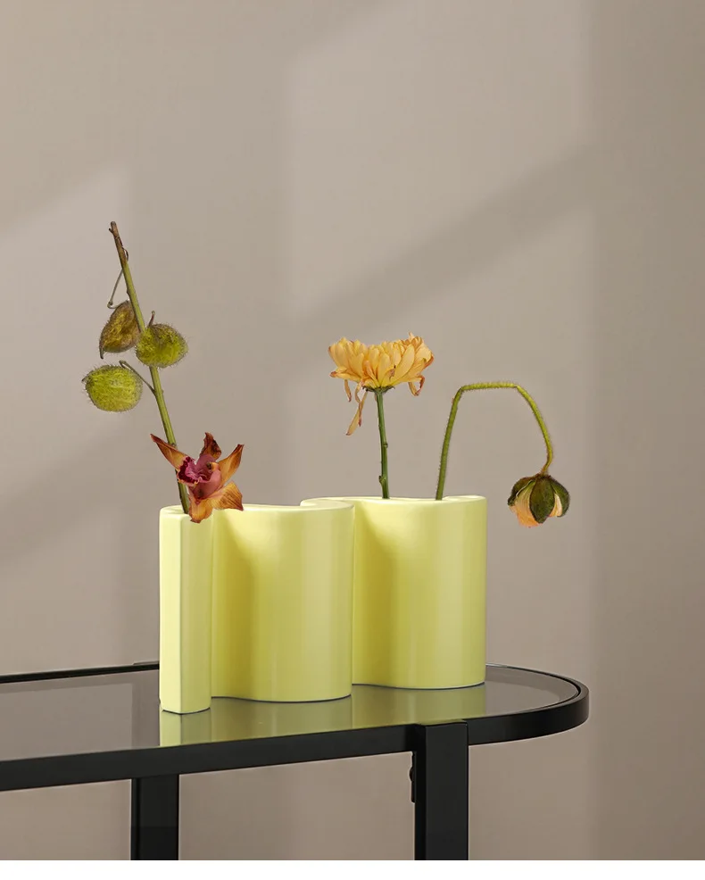 

Creative Design Ins Style Home Decoration Irregular Vases Modern Living Room Table Ornaments Planter for Hydroponic Flower Pot