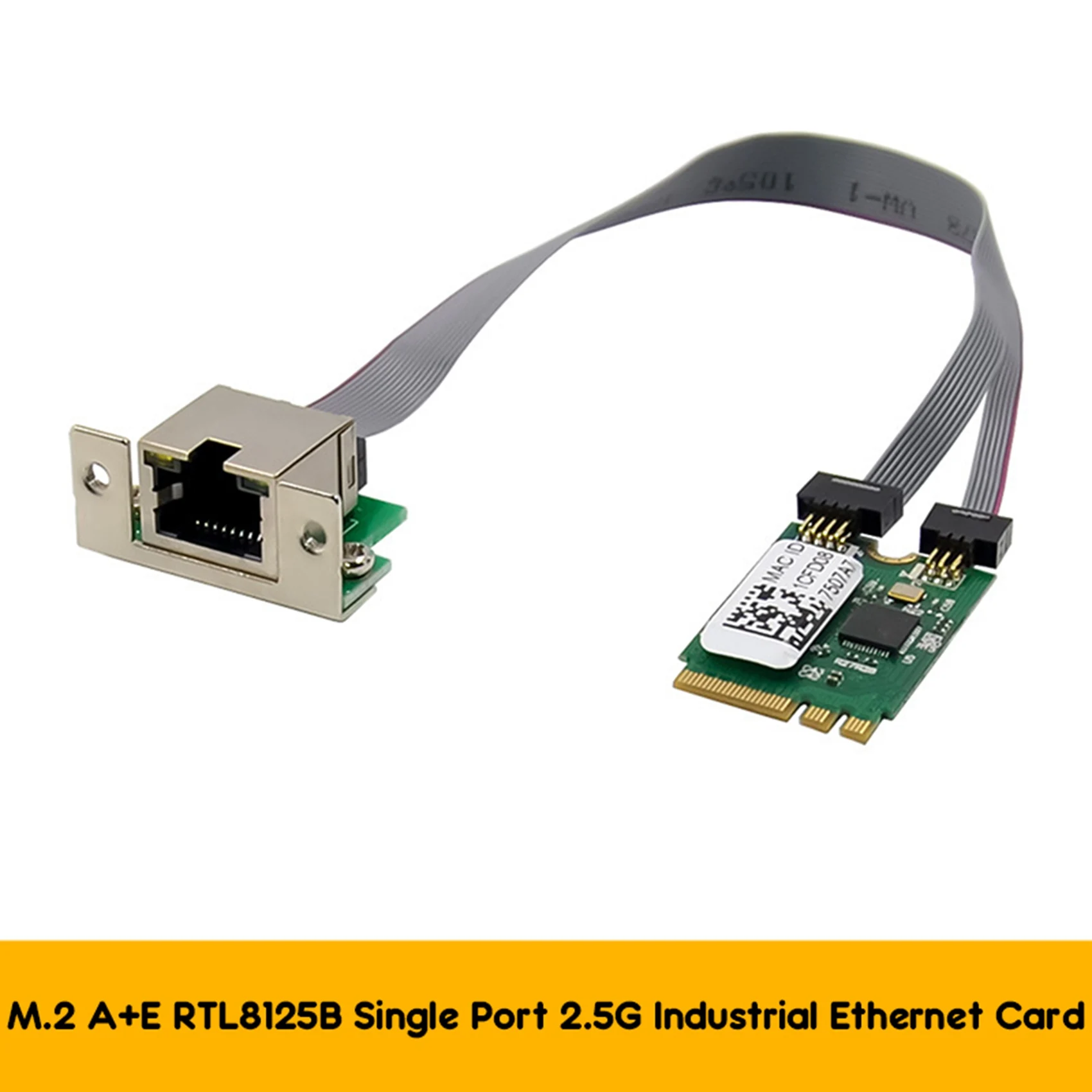 M.2 A+E kulcs 2.5G Ethernet Megye rty RTL8125B Gyáriparos vezérlő hálózati rty PCI Alakszerű hálózati Adapter