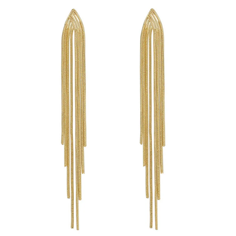Long Tassel Clip on Earrings for Women ear clip earrings clip earrings ear clip ear accessories