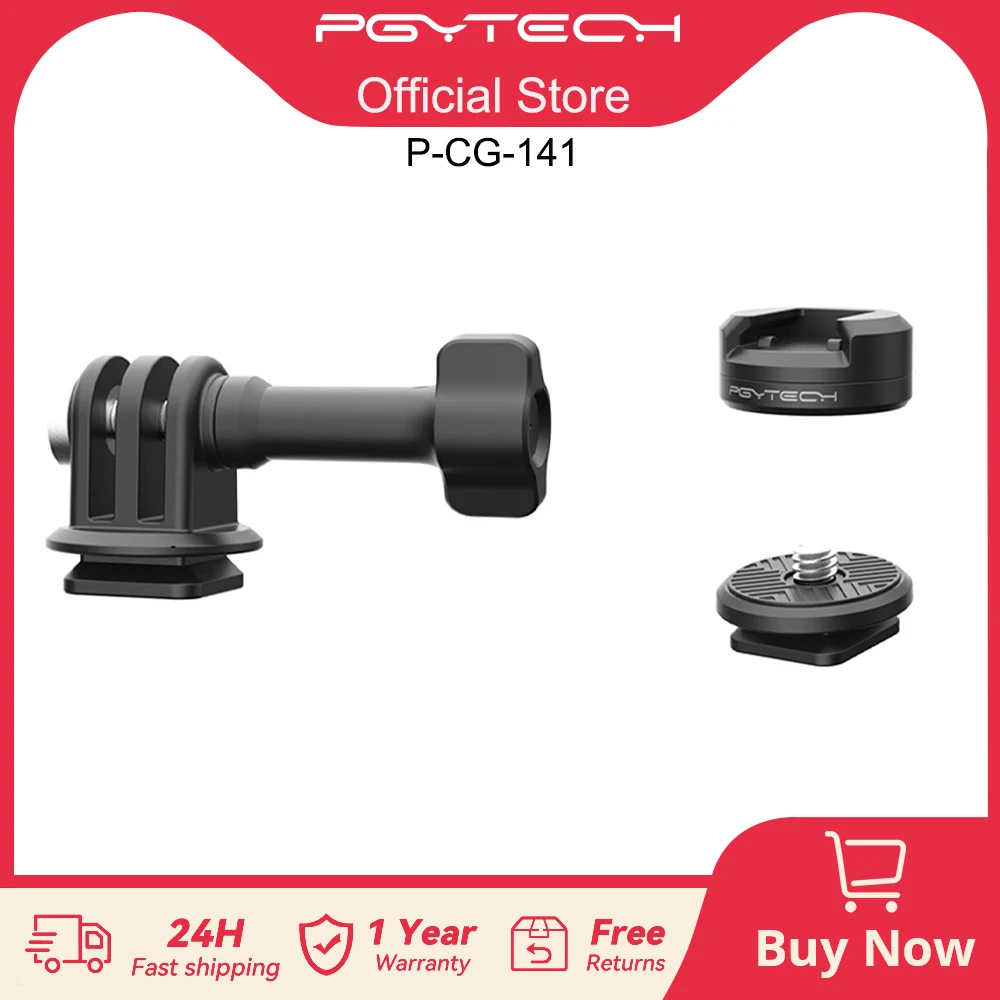 Pgytech-conjunto de Câmaras Caplock de Ação Liberação Rápida Interface 14 Design Dual-lock Adequado para Gopro Insta360 Dji e Smartphones