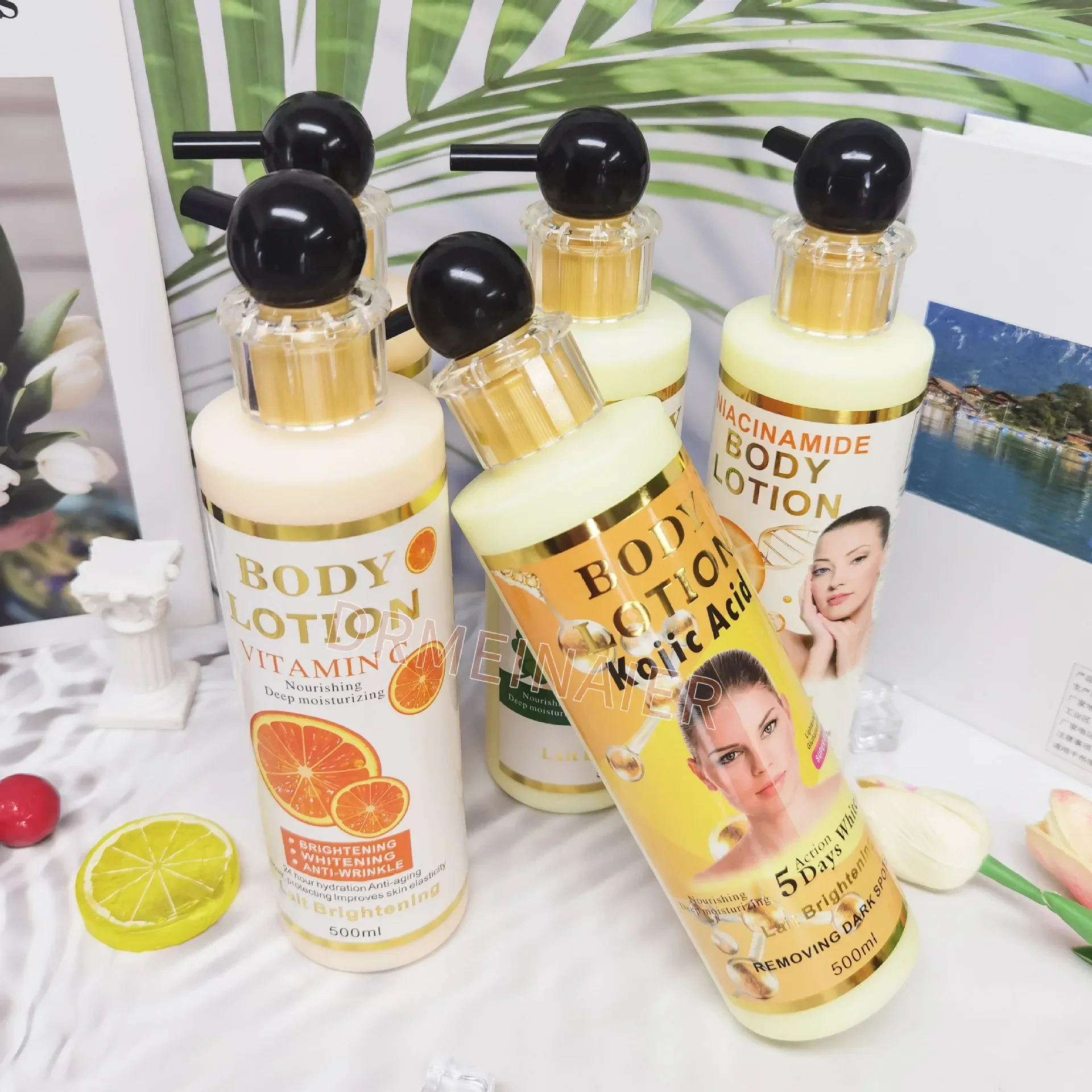 500ml Argan Whitening Body Lotion Moisturizing Refreshing and Not Greasy Body Cream Kojic Acid and Carrot Body Lotion 3