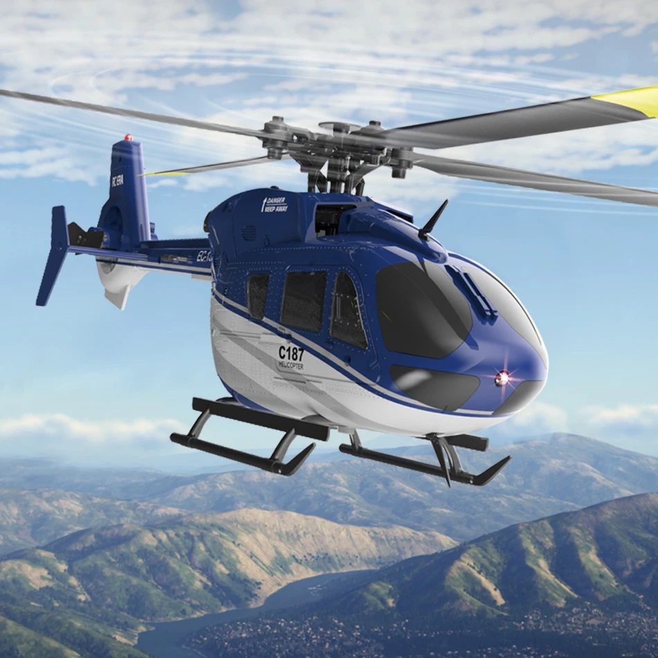 Détail du rotor principal de l'hélicoptère RC C187 RTF, idéal pour débutant