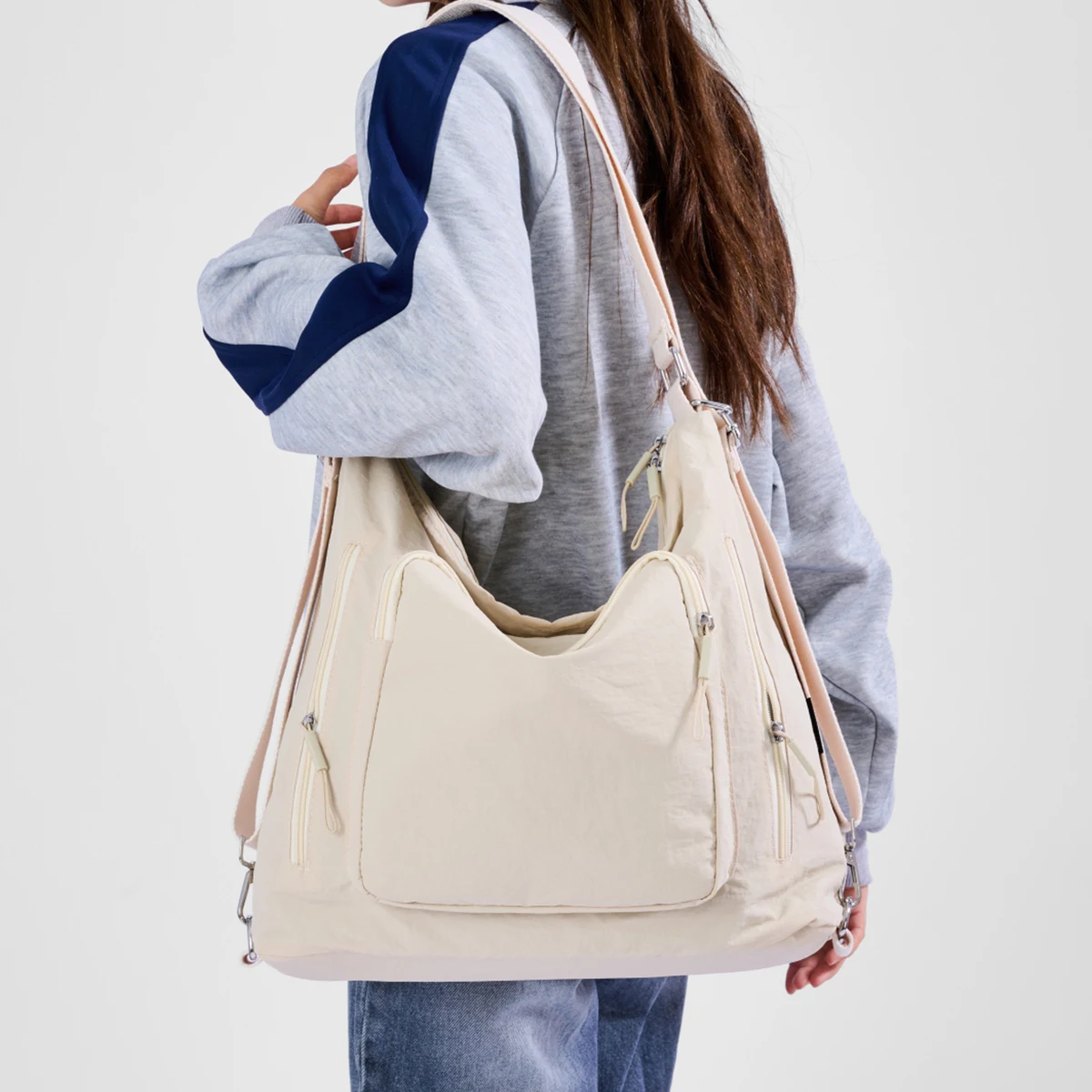 Japanese-Style Canvas Bag for Men, Large-Capacity Crossbody Bag, Casual Style Women's Shoulder Bag, Student Messenger Bag, Men's Shoulder Bag for Travel