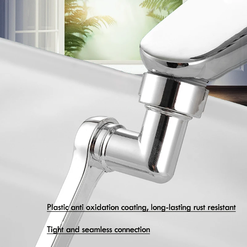 Faucet Aerator ABS Universal Rotation Extender Splash Filter Kitchen Washbasin Faucets Bubbler Nozzle Two Modes for Water Outlet