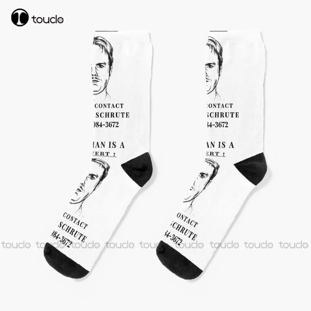 

Dwight Pervert The Office Dwight Schrute Socks Black Socks Women Personalized Custom Unisex Adult Teen Youth Socks Custom Gift