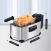 Deep Fryer, Electric Deep Fat Fryers with Baskets, 3 Liters Capacity Oil Frying Pot with View Window, ETL Certificated, 4