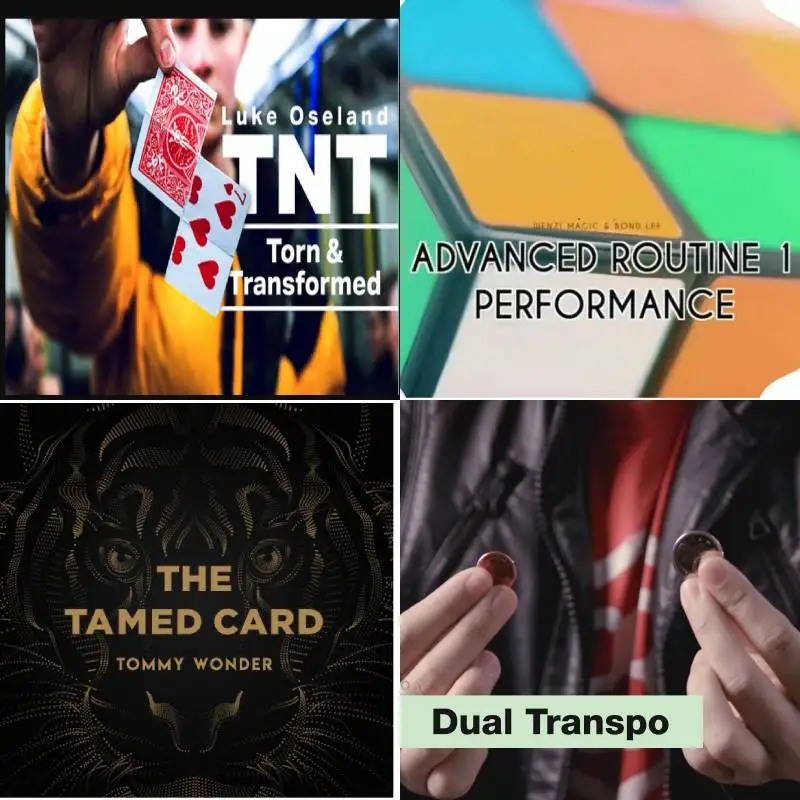 

TNT(Tear&Transform) by Luke Oseland,Dual Transpo By Sansminds,The Tamed Card presented by Dan Harlan,PSI by Bond Lee & Wenzi