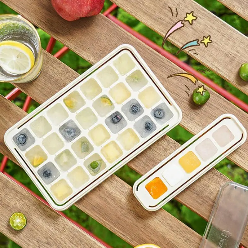 

Ice Cube Tray Large Food Grade Freezer Release Mold Multifunctional Whiskey Ball Popsicle Ice Cube Tray For Kitchen Accessoriess