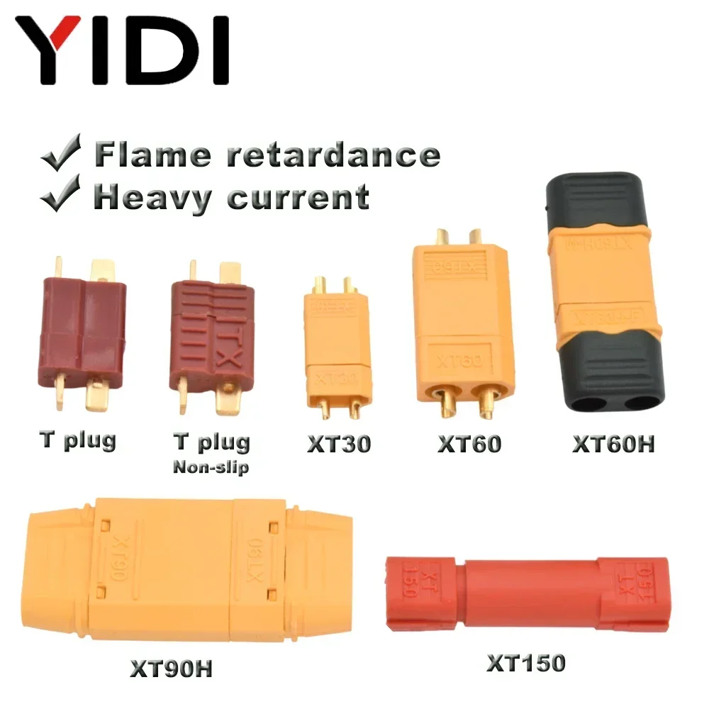 thumbnail image 2 of Male To Female Adapters 4-Pack XT60 Male To Female Connector Adapters - No Wire Connectors For RC LiPo Batteries & Drones Drone Connector Adapters 2 of 13