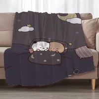 Bubu and Dudu Warm Blanket for Winter Bed Blankets Sofa Decoration Fluffy Soft Blankets King Size Microfiber Bedding Beach Towel 1