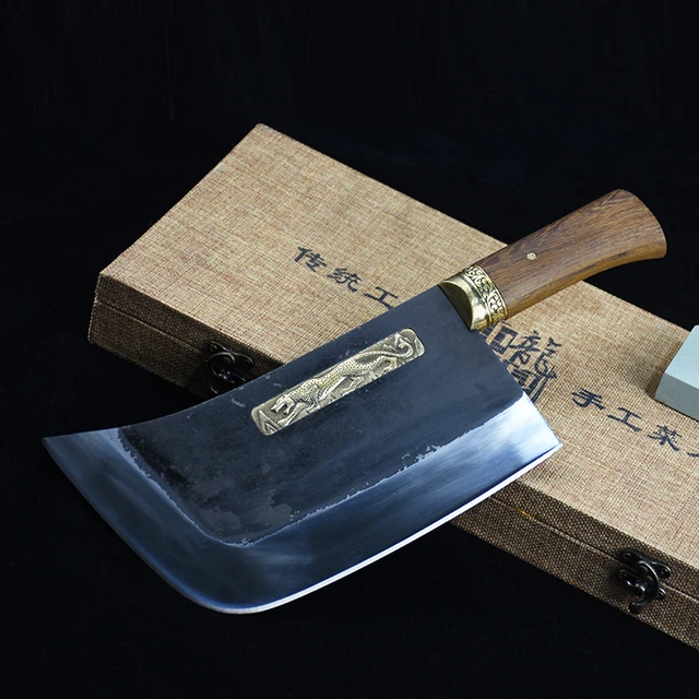 8 Inch Chopper Knife Sharp Chefs Cleaver Machete Handmade Forged Longquan  Kitchen Knives Bone Meat And Poultry Tools Wood Handle - AliExpress