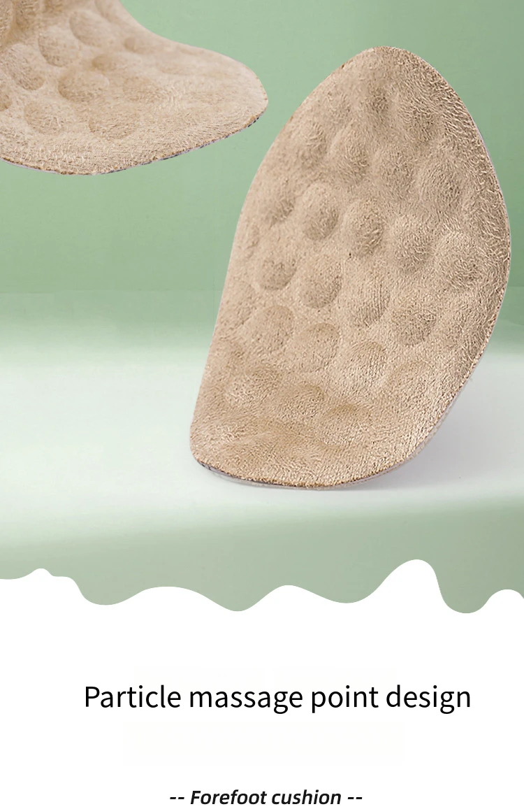 Silikon Vorfuß Kissen Partikel Massage weiche halbe Einlegesohlen Frauen Schuhe Pad Fußpflege produkte Sandalen Absätze rutsch feste Fuß polster – Detail 4