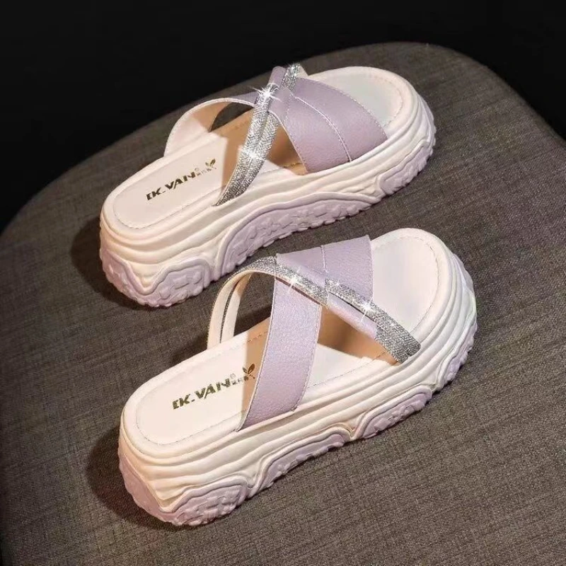 

Shoes for Women Soft Height Woman Slippers Fashion Sandals Sabot Slides Natural Skin Free Shipping But Cheap New Style On Sale