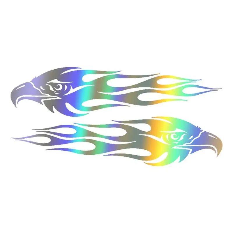 

Motorcycle Eagle Decal 2Pcs Motorcycle Stickers Automotive Decals Flame Eagle Sticker Motorcycle Decal Motorcycle Sticker Car