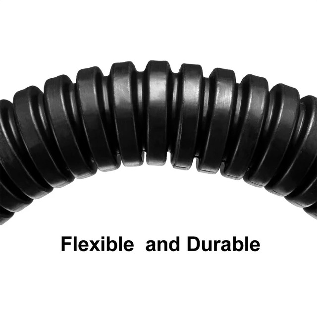 Uxcell-Conducto de tubo corrugado de polietileno PP, manguera