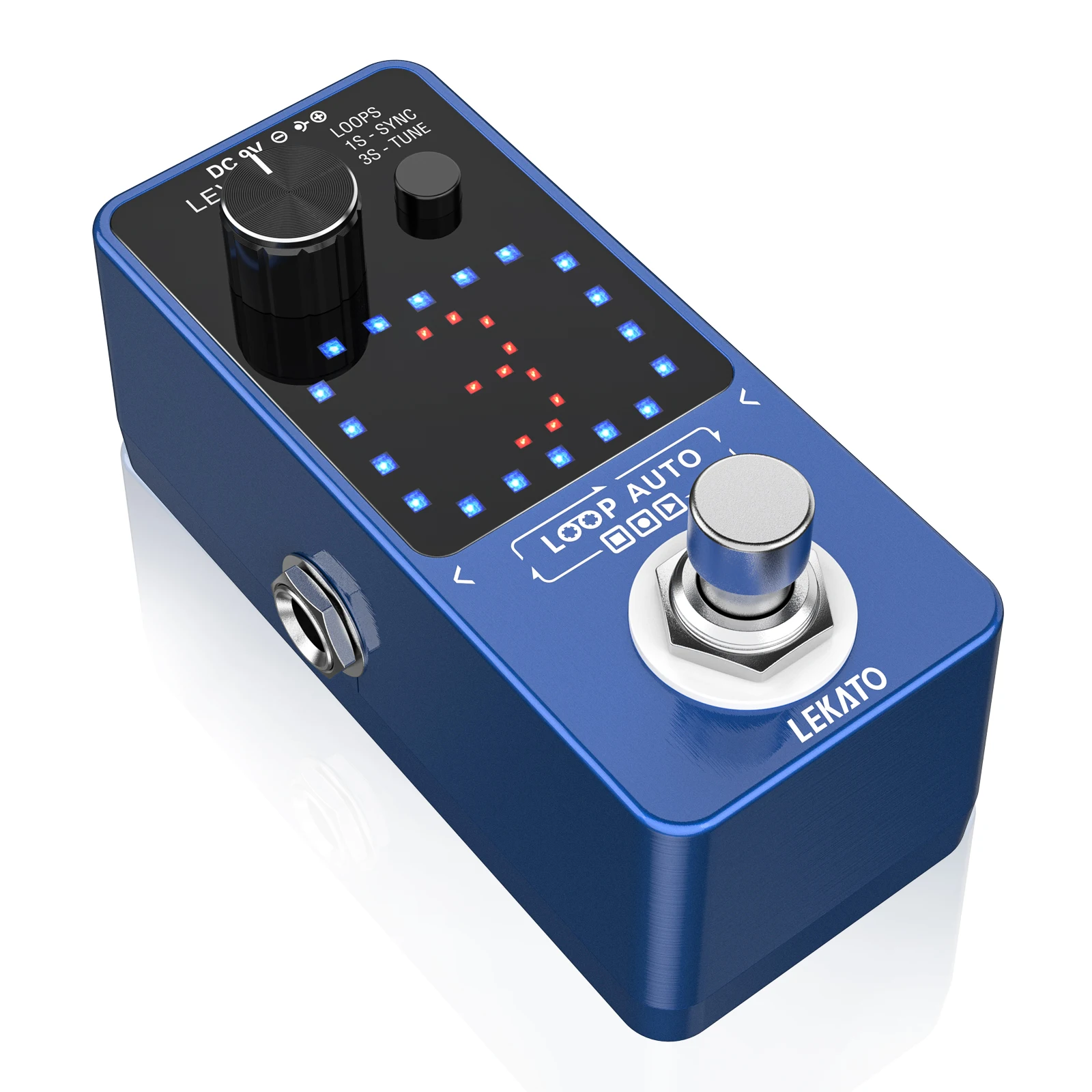 Lekato Mini Guitar Effect Pedal Guitarra Tuner Looper Pedal Electric Guitar Looper Loop Record 3 Wave Slot Per 6 Mins Pedalboard