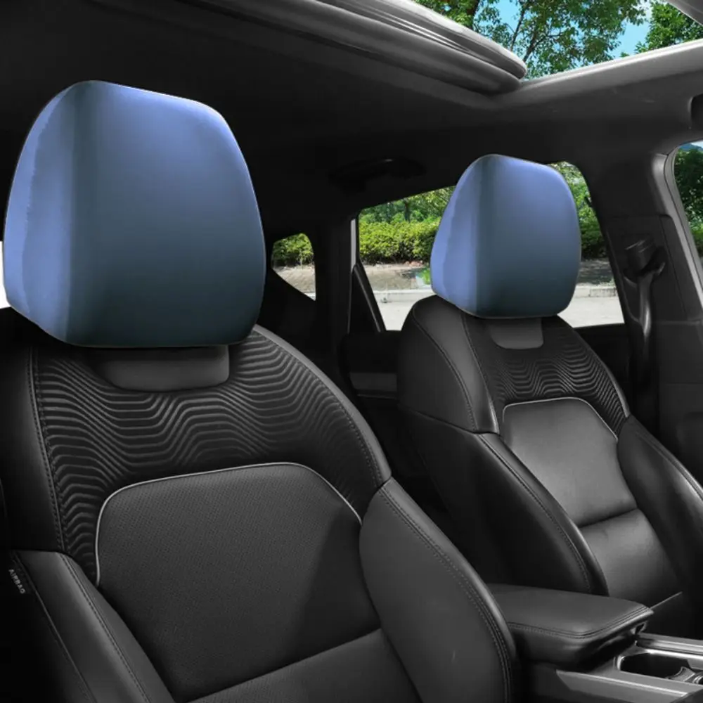 Car Seats Cover Style Black Premium Cloth Headrest Cover for Car Truck SUV Auto Universal Accessories