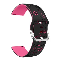 Silicone Replacement Watch Strap - Premium Universal Fit, Multiple Sizes Available - 22mm (Black DP)