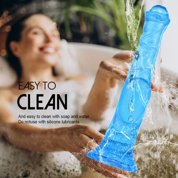 Soft Long Animal Dildo For Anal Huge Horse Dildo Penis With Suction Cup Dick Sex Toys For Adults Gold Black Dildos For Women Men 4