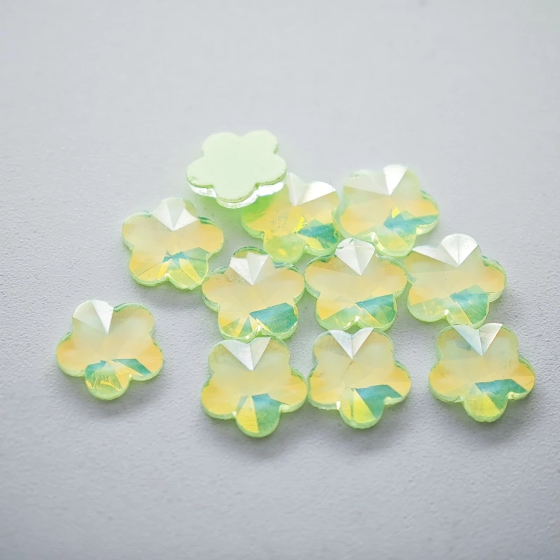 6mm helle Farbe Mokka flachen Boden Serie Nagel Diamant Fee bunte Blume Dekoration Material Nagel DIY Zubehör – Detail 9