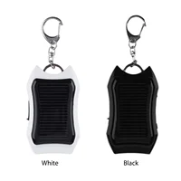 Keychain Power Bank USB External Solar 950mAH Cell Phone Backup Power Bank with 3 LED Light Charging Equipment for Hiking Travel 1