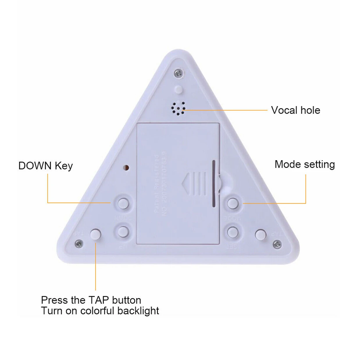 LED Pyramid Alarm Clock 3