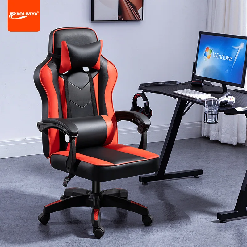 

Aoliviya Gaming Chair Computer Chair Home Reclining Office Chair Student Dormitory Game Comfortable Long-Sitting Lifting B