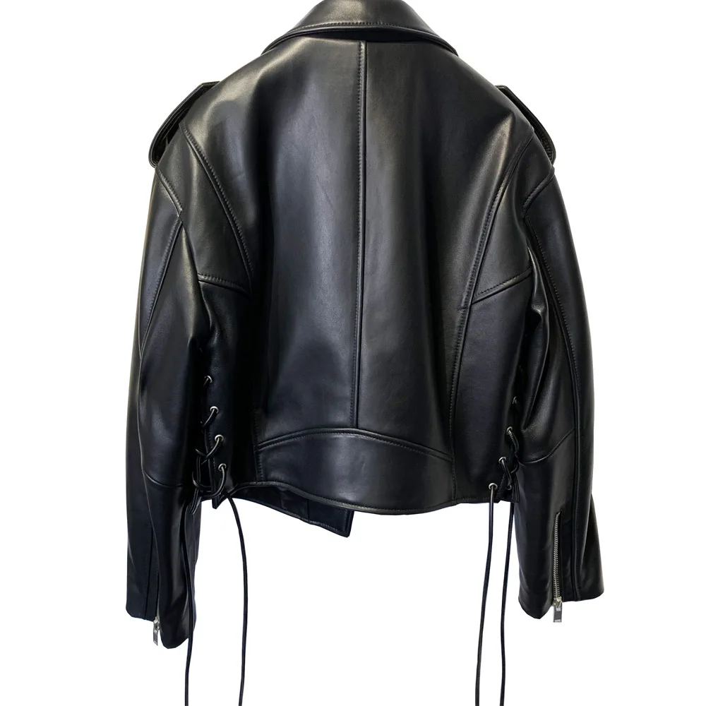 ジャケット・アウター EKAM sheep leather jacket EKAM Sheepskin leather jacket L Light gray Sheep leather