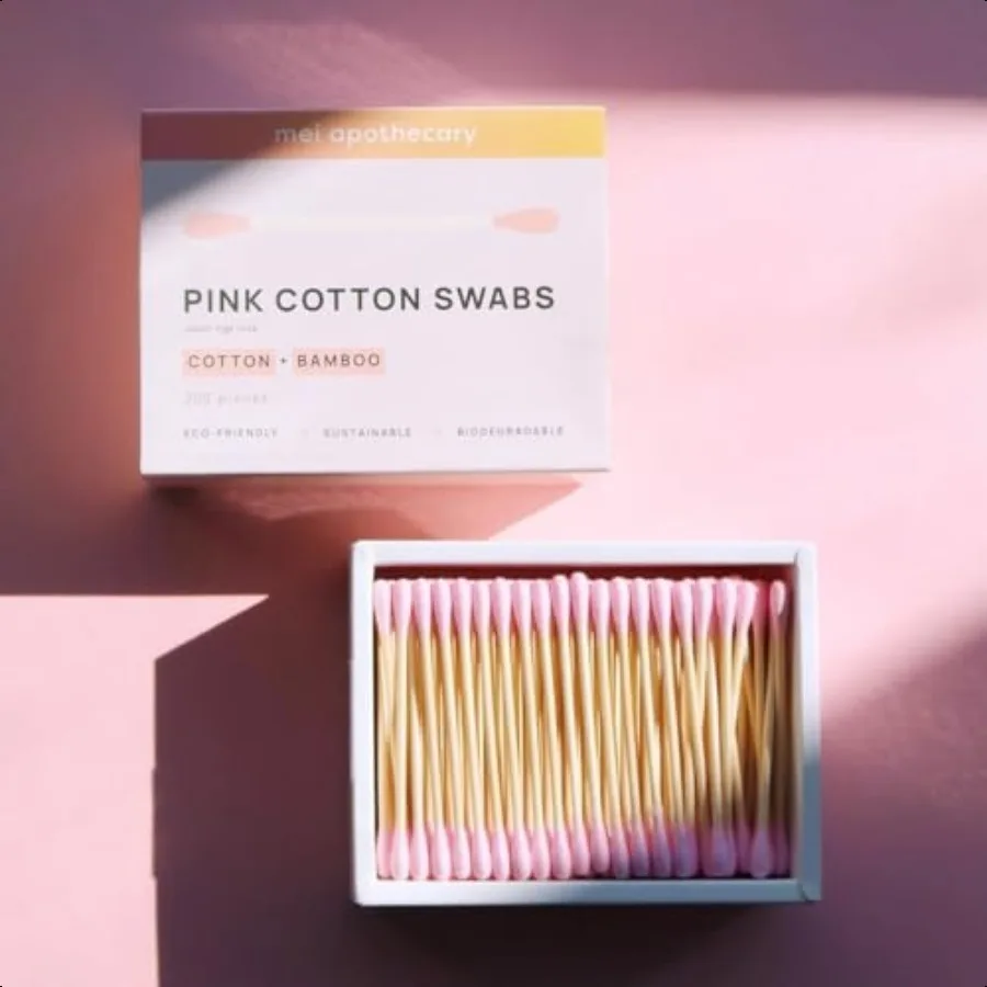 Premium Biodegradable Bamboo Cotton Swabs Pack