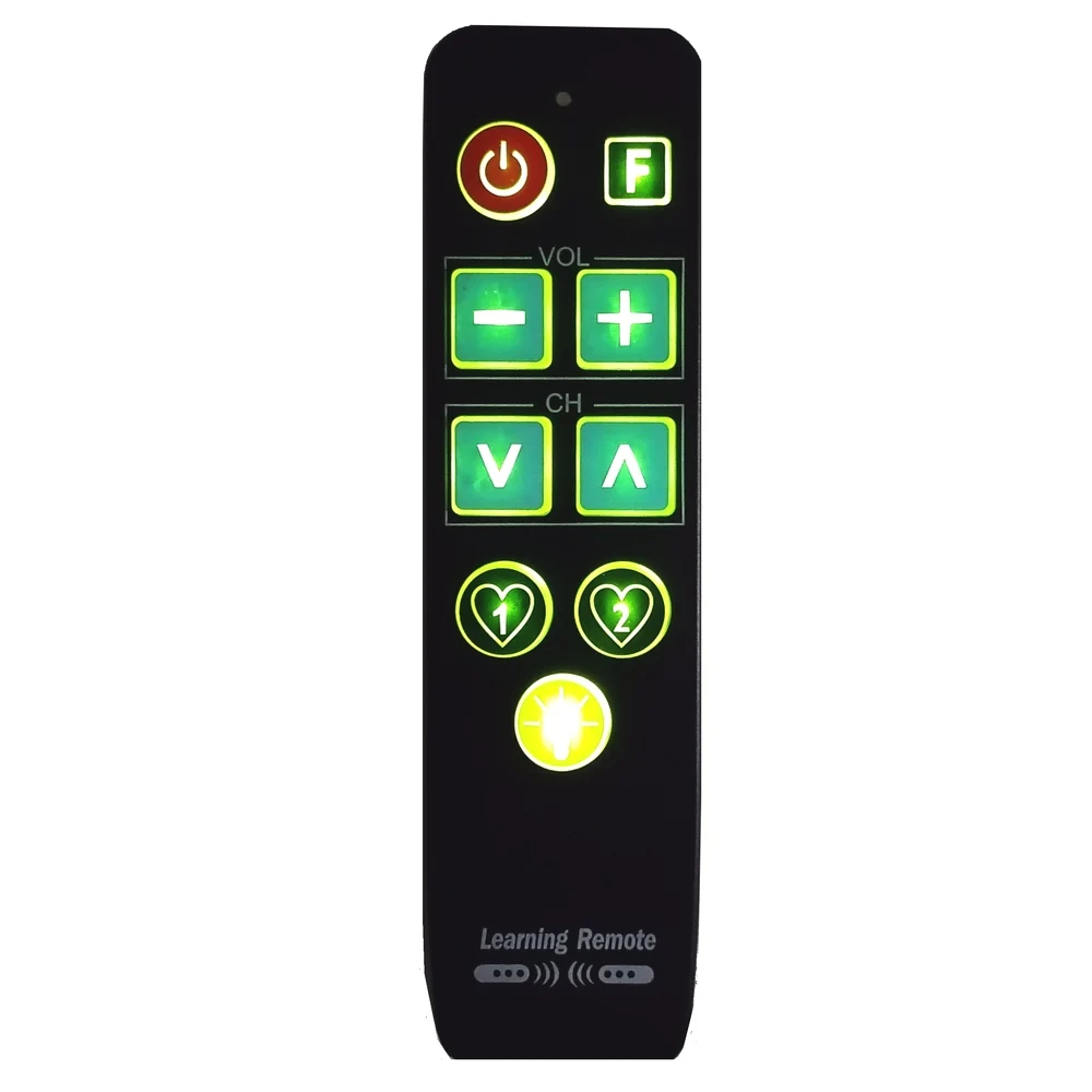 Enhanced Backlit Remote Control with Large Buttons