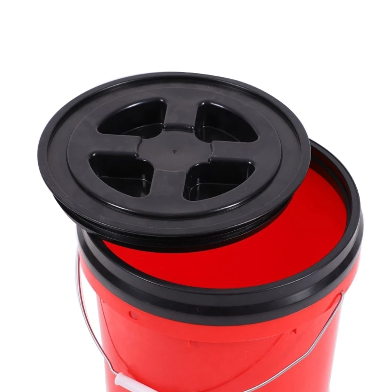 Car Wash Bucket Movable Car Wash Bucket Car Detailing Tool Multipurpose Mobile Wash Bucket