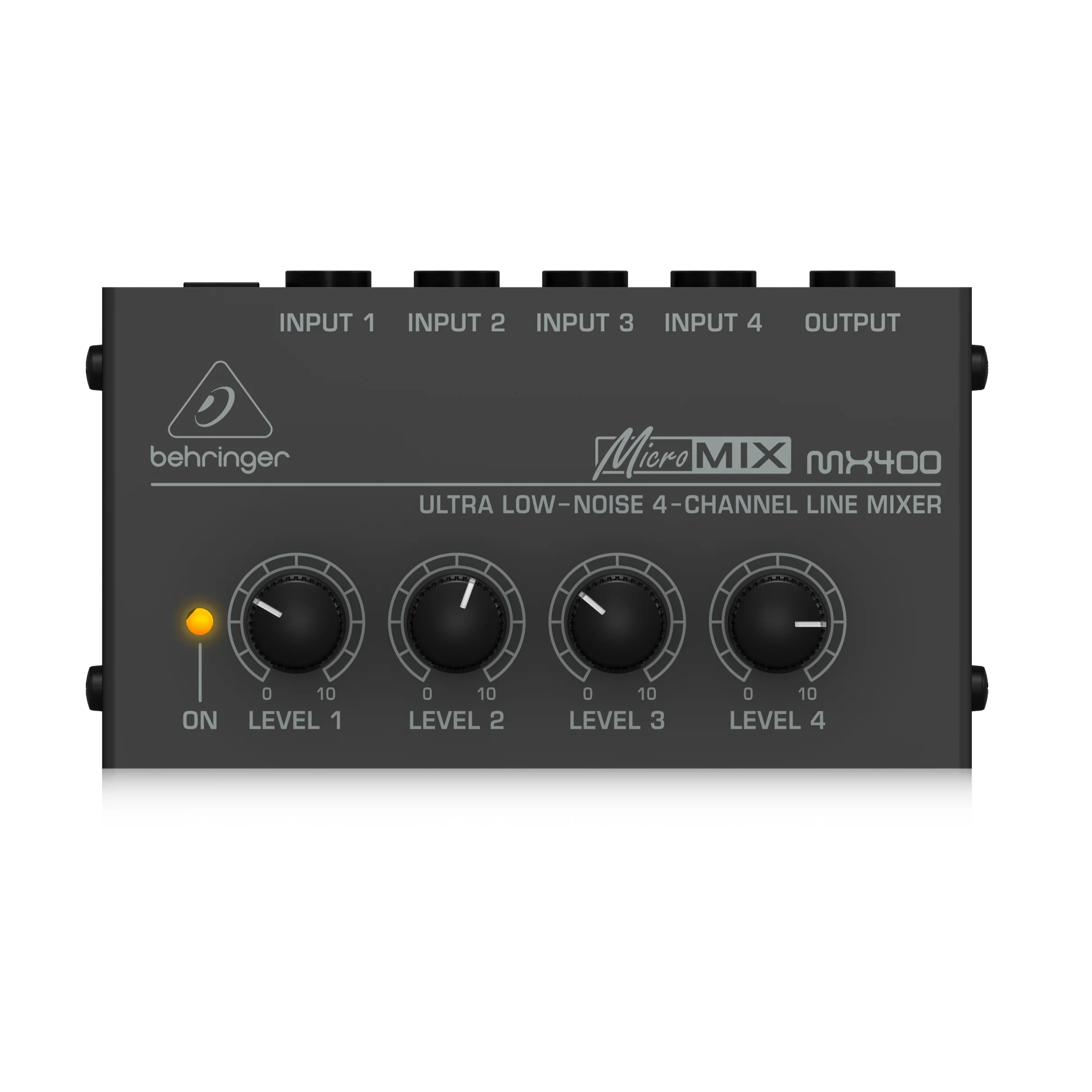 Behringer MX400 Ultra-compact 4-channel line mixer noise cancellation mixer for studio,during concerts lighting parties