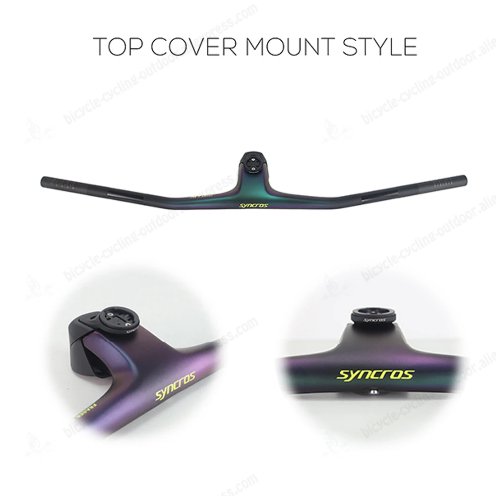 

Carbon Integrated Mtb Handlebar Titanium Screws Gloss or Matte -20° Stem 70mm Syncros Mountain bike Handle bar For Sparks Frame