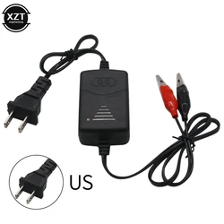 Universal Smart Battery Charger, 12V 1300mA, for Vehicles and Motorcycles (US Plug)