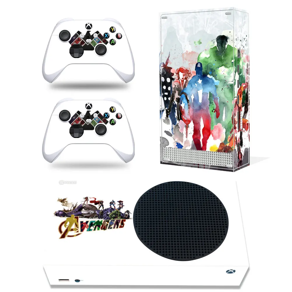 Marvel Iron Man Spiderman Skin Sticker Decal Cover for Xbox Series S Console and 2 Controllers Xbox Series S Skin Sticker Vinyl 