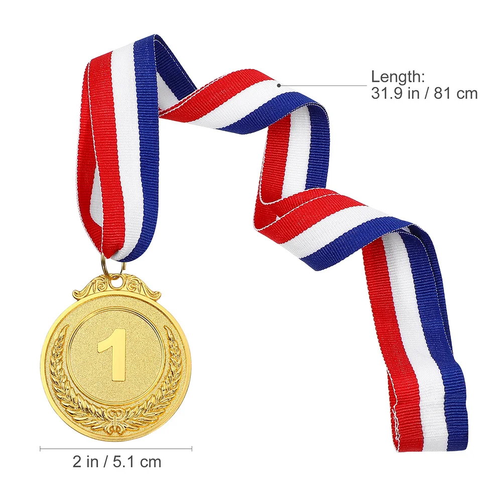 6Pcs Sports Meeting Awards medaglie bambini medaglie d'oro medaglia  d'argento Keepsake Metal Games medaglie