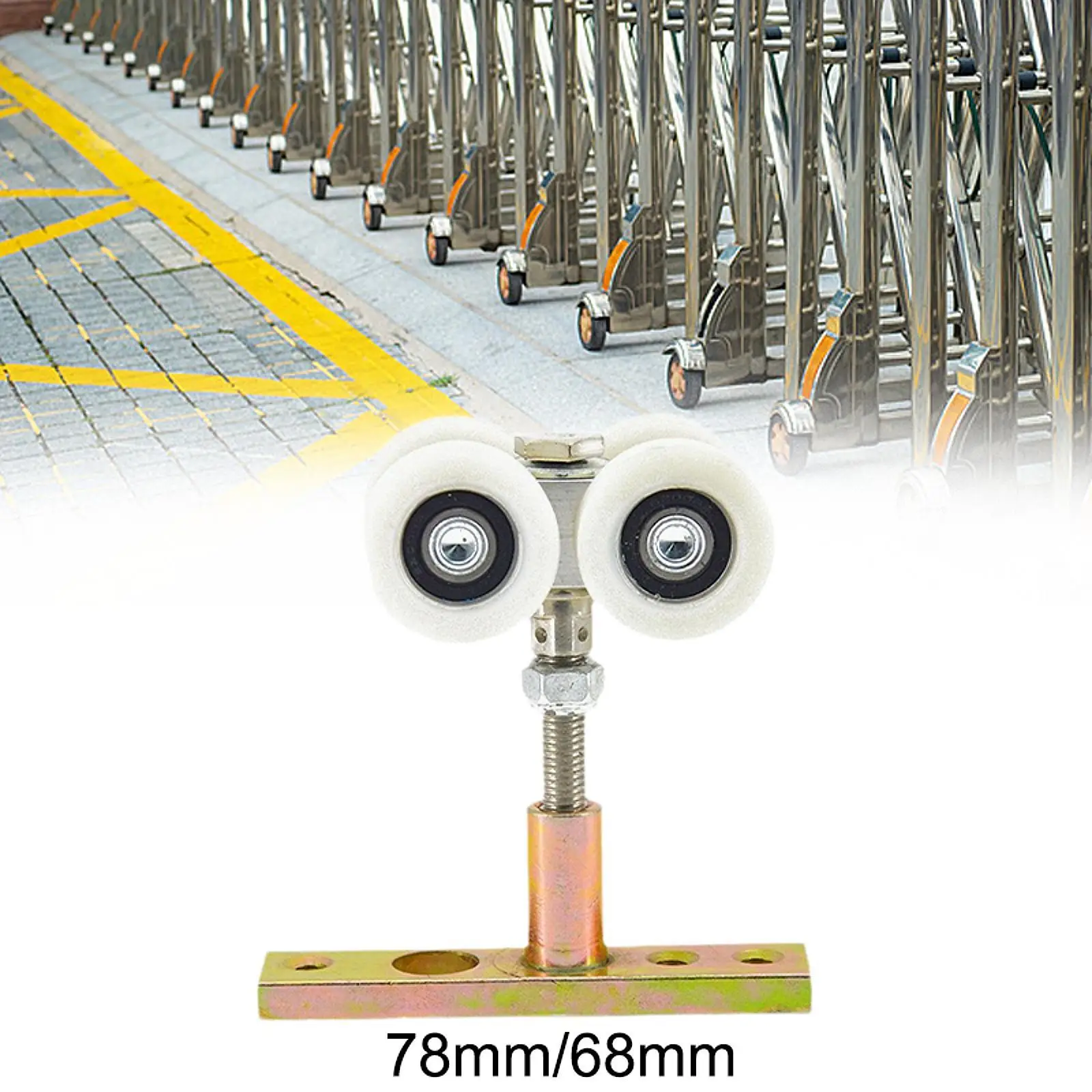 Folding Door Hanger Roller Folding Door Hanging Wheel Household Hardware Hanging Rail Pulley Nylon Bearing Wheels for Kitchen