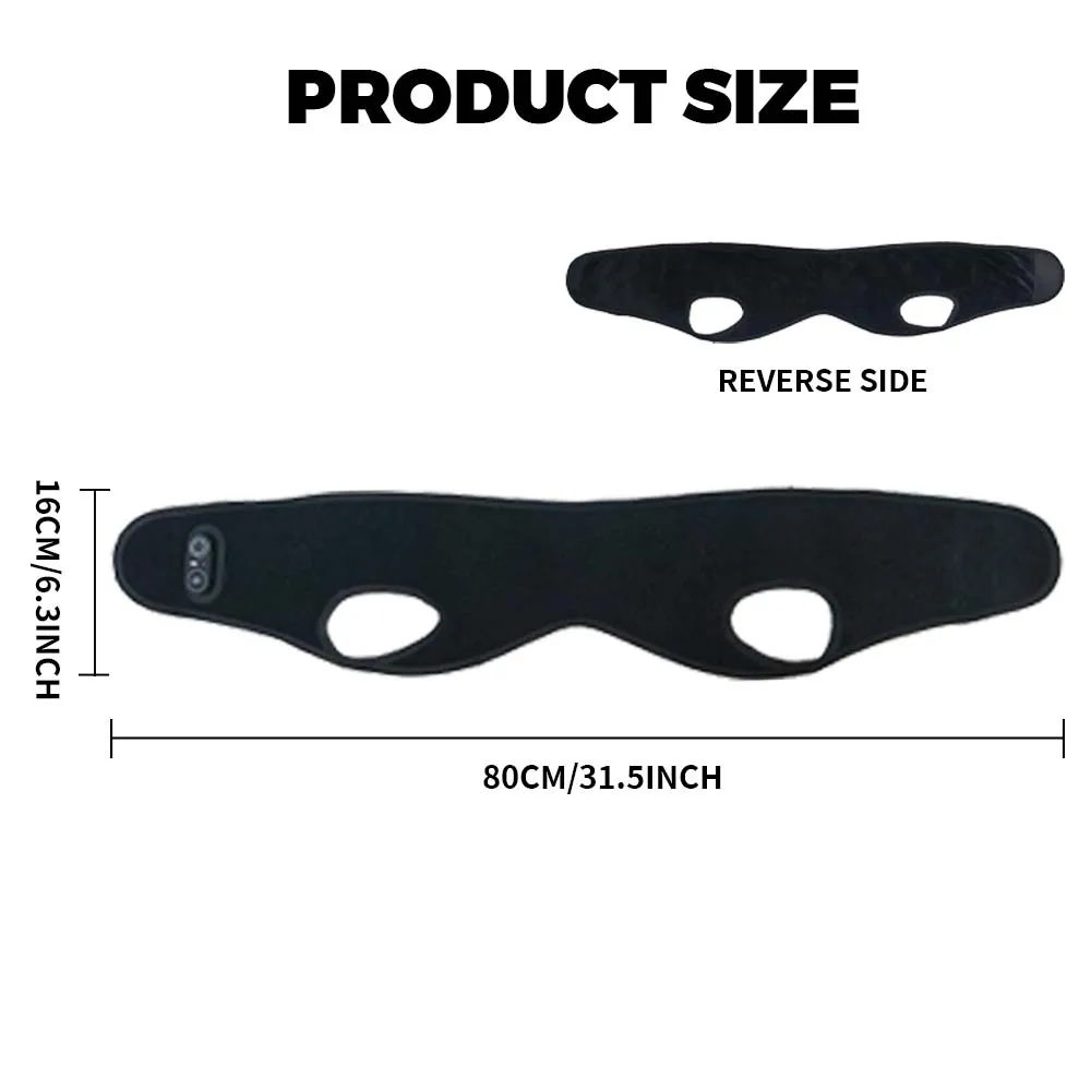 Electric Heated Adjustable Dental Belt Hot Compress for Face Jaw Chin Wisdom Teeth 3 Levels Heating 3 Timer Settings