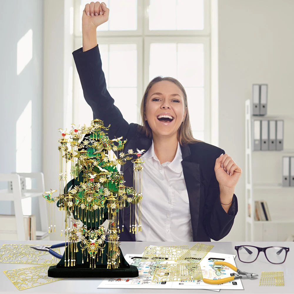 Piececool 3d Metal Puzzle for Adult QING SHAN DAI Jigsaw DIY