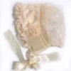 Lace Baby Hat Girl Boy Toddler Lovely Infant Kid Cap Newborn Photo Lacing Hat Princess Baby Girls Birthday Christening Party Hat 6